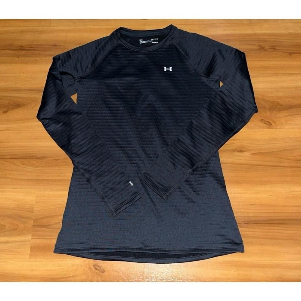 Womens NWOT Under Armour 3.0 Fitted Coldgesr Base Fleece Lined Top Shirt